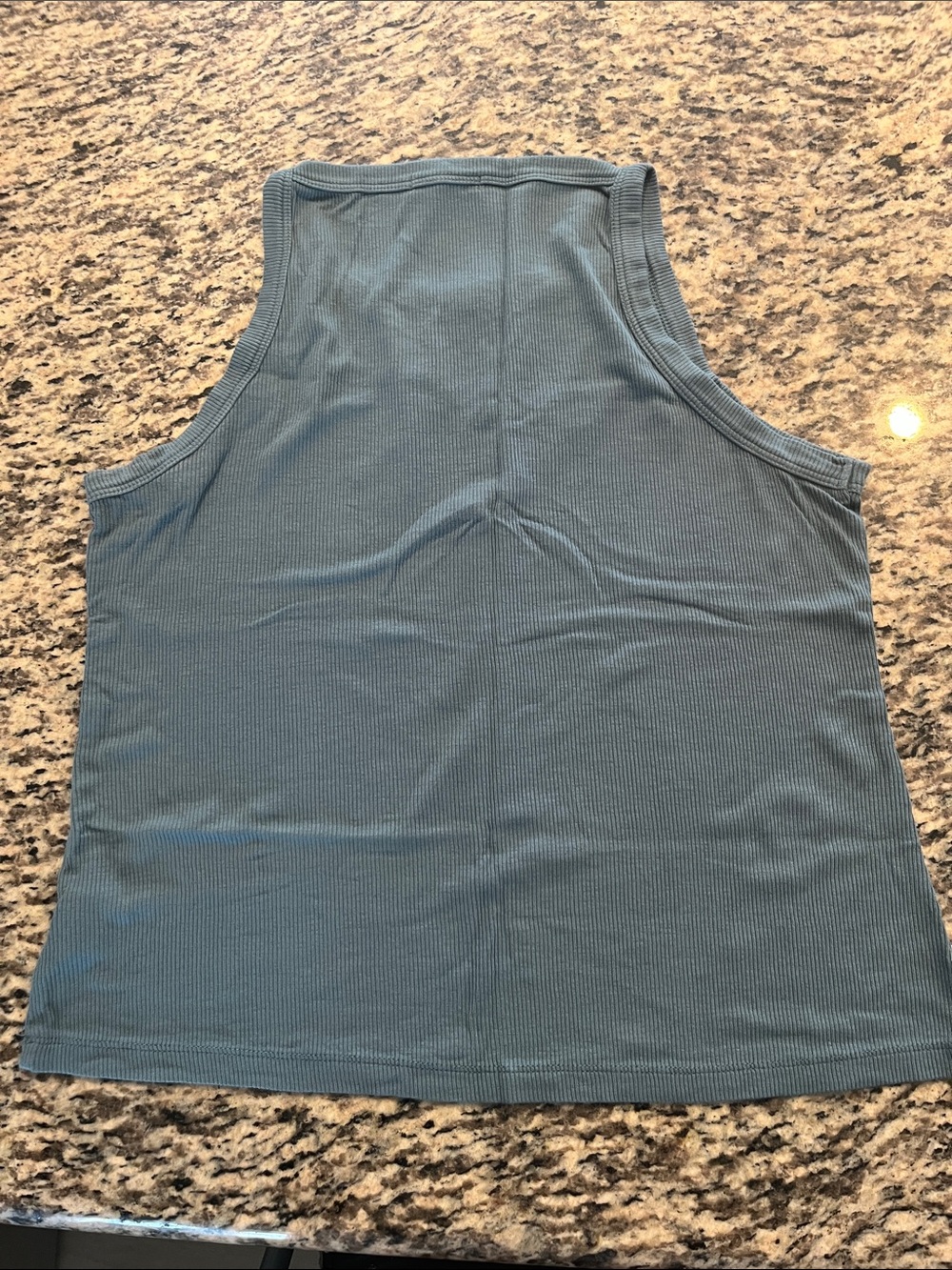 Sweet Romeo Blue Ribbed Tank Top - Picture 2 of 3